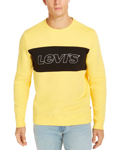 Levi's Crewneck Colorblock Pullover Fleece Lemon thumbnail 1