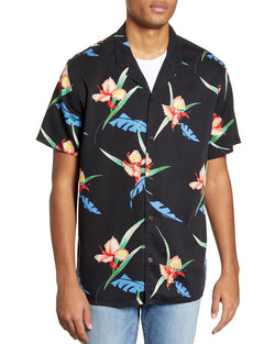 Levi's Cubano Andres Printed Regular Fit Camp Shirt Andres Caviar thumbnail 1