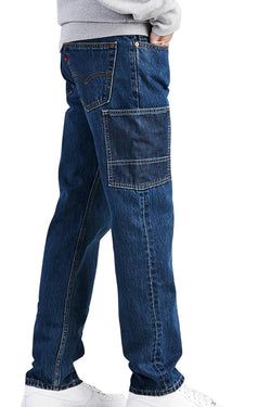 Levi's Dark Stonewash 502™ Tapered Carpenter Jeans thumbnail 2