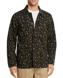 Levi's Engineer Cheetah Print Regular Fit Jean Jacket Cheetah Olive thumbnail 1