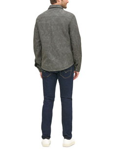Levi's Faux Leather Shirt Jacket Dark Grey thumbnail 2