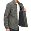 Levi's Faux Leather Shirt Jacket Dark Grey