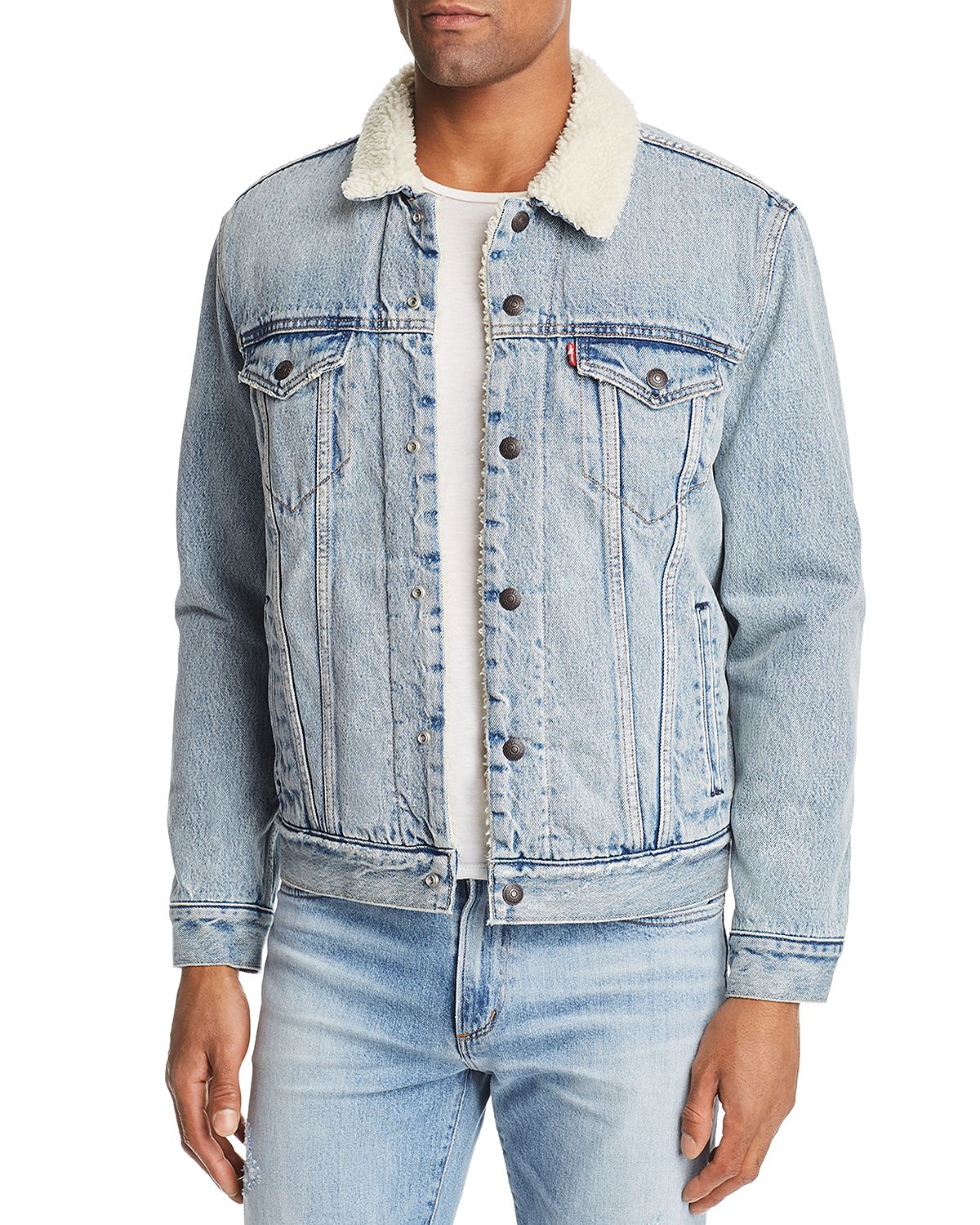 Levi's Faux Shearling Lined Denim Trucker Jacket Stronebridge