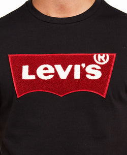 Levi's Fleece Appliqu Logo T-shirt Caviar Red thumbnail 3