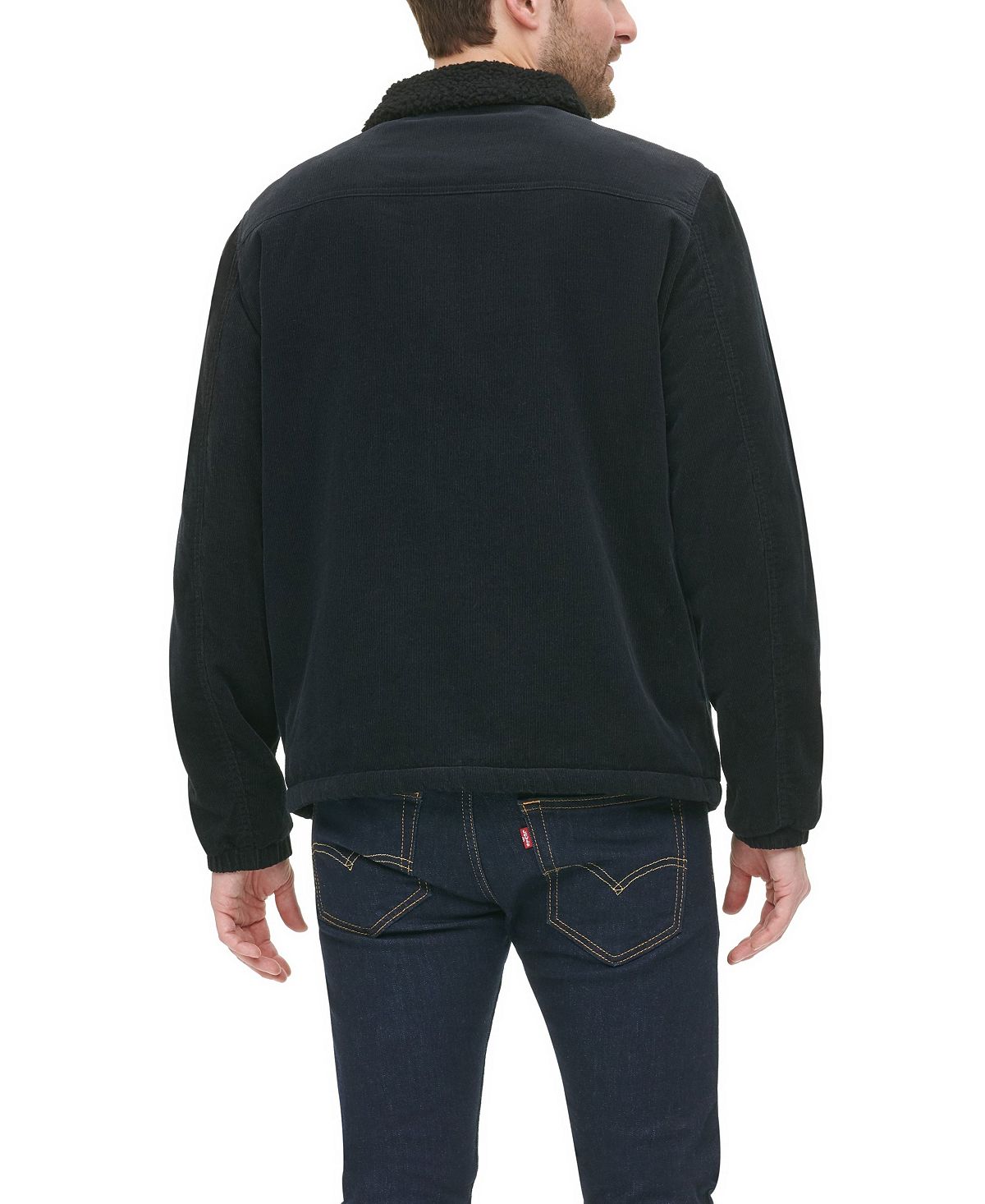 Levi's Fleece-lined Corduroy Trucker Jacket Black