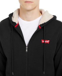 Levi's Fleece-lined Zip-front Hoodie Caviar thumbnail 3