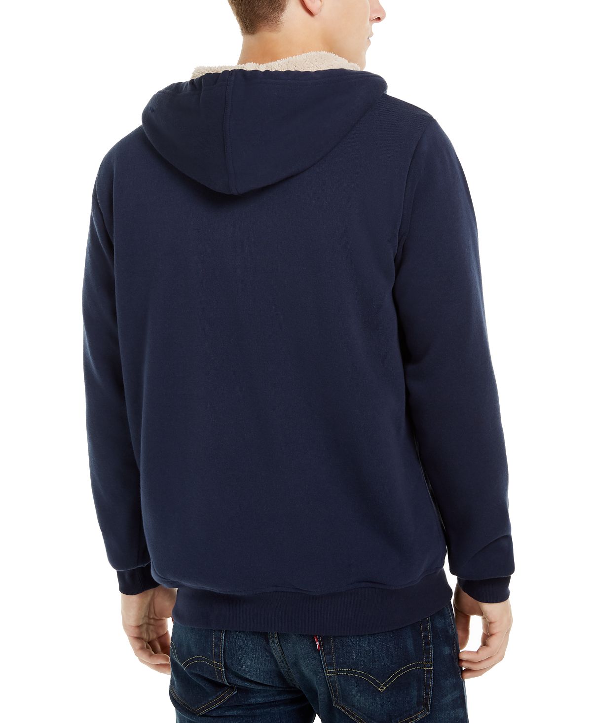 Levi's Fleece-lined Zip-front Hoodie Dress Blues