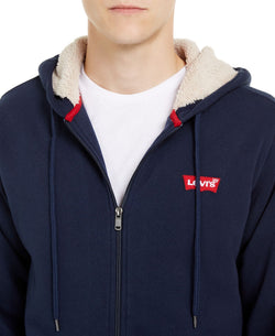 Levi's Fleece-lined Zip-front Hoodie Dress Blues thumbnail 3
