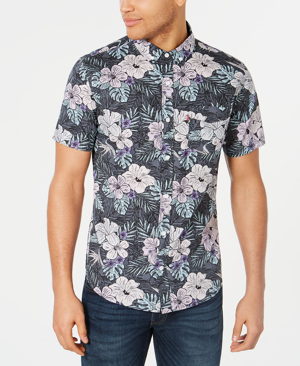 Levi's Floral Shirt Quiet Shade