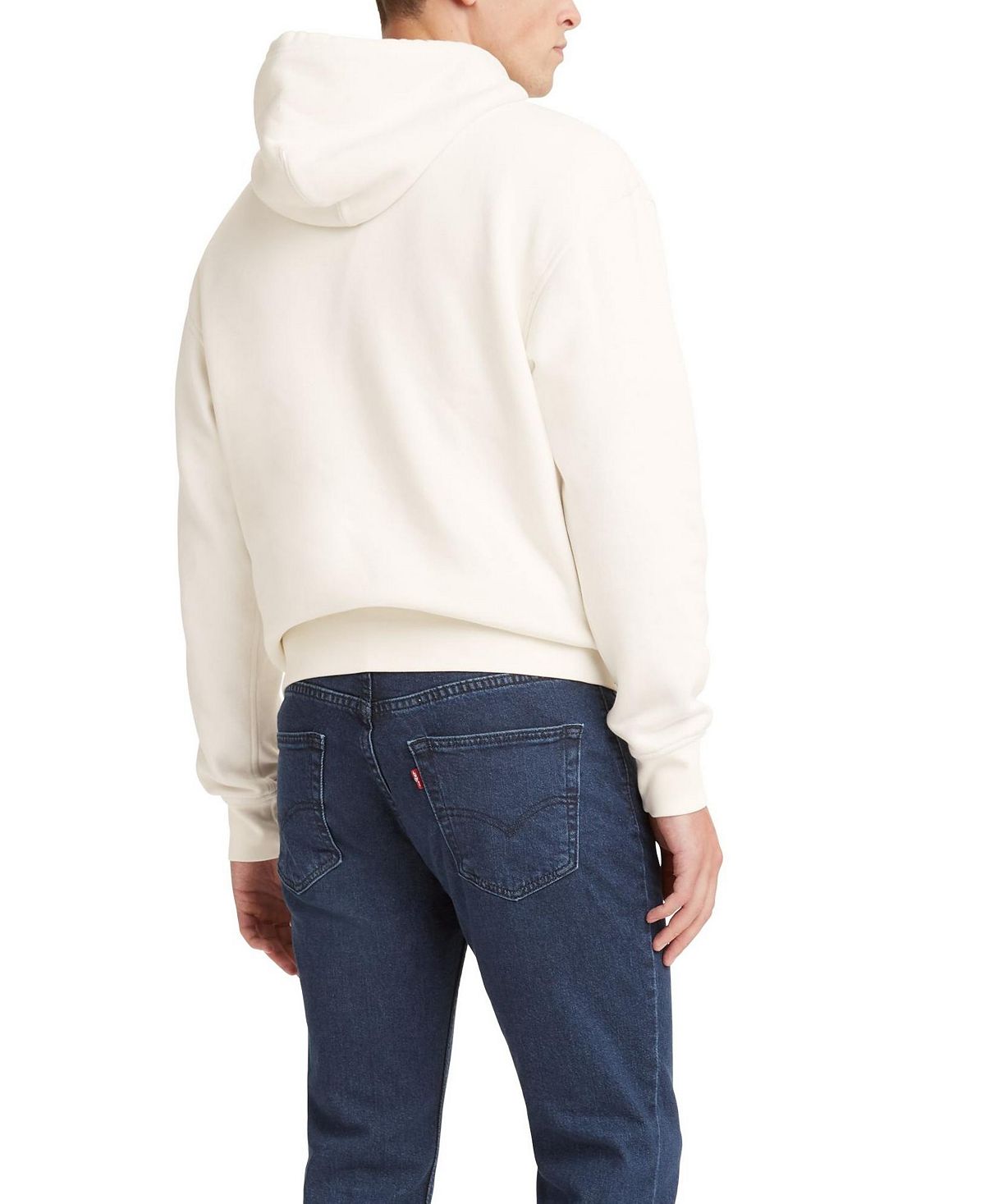 Levi's Graphic Relaxed Fit Hoodie Sweatshirt Egret