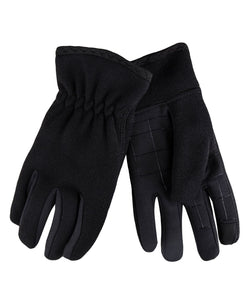Levi's Heathered Knit Texting Gloves With Stretch Palm Black thumbnail 2