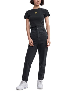 Levi's High-rise Paperbag-waist Tapered Cotton Jeans