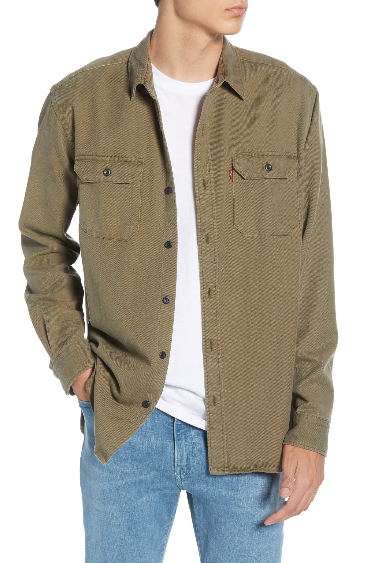 Levi's Jackson Slim Fit Worker Shirt Green