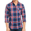 Levi's Large Plaid Button-down Shirt Dress Blue