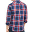 Levi's Large Plaid Button-down Shirt Dress Blue