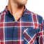 Levi's Large Plaid Button-down Shirt Dress Blue