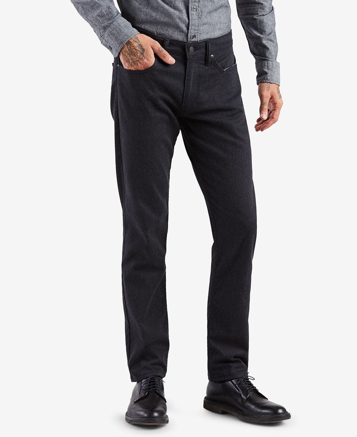 Levi's Levis 511™ Slim-fit Stretch Flannel Jeans Mineral Blk Flannel