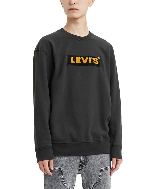 Levi's Limited Collection Chenille Boxtab Sweatshirt Mineral Black Chenille Crew