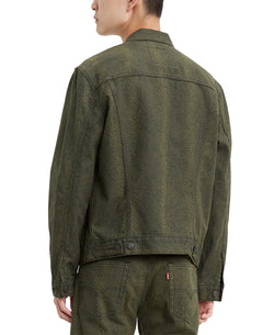 Levi's Limited Collection Cotton Canvas Trucker Jacket Mineral Black Serpent thumbnail 2