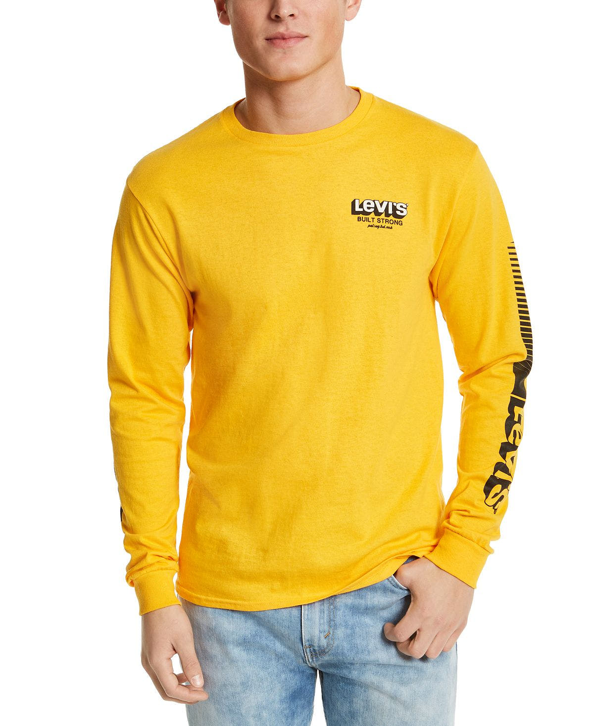 Levi's Long-sleeve Logo T-shirt Gold