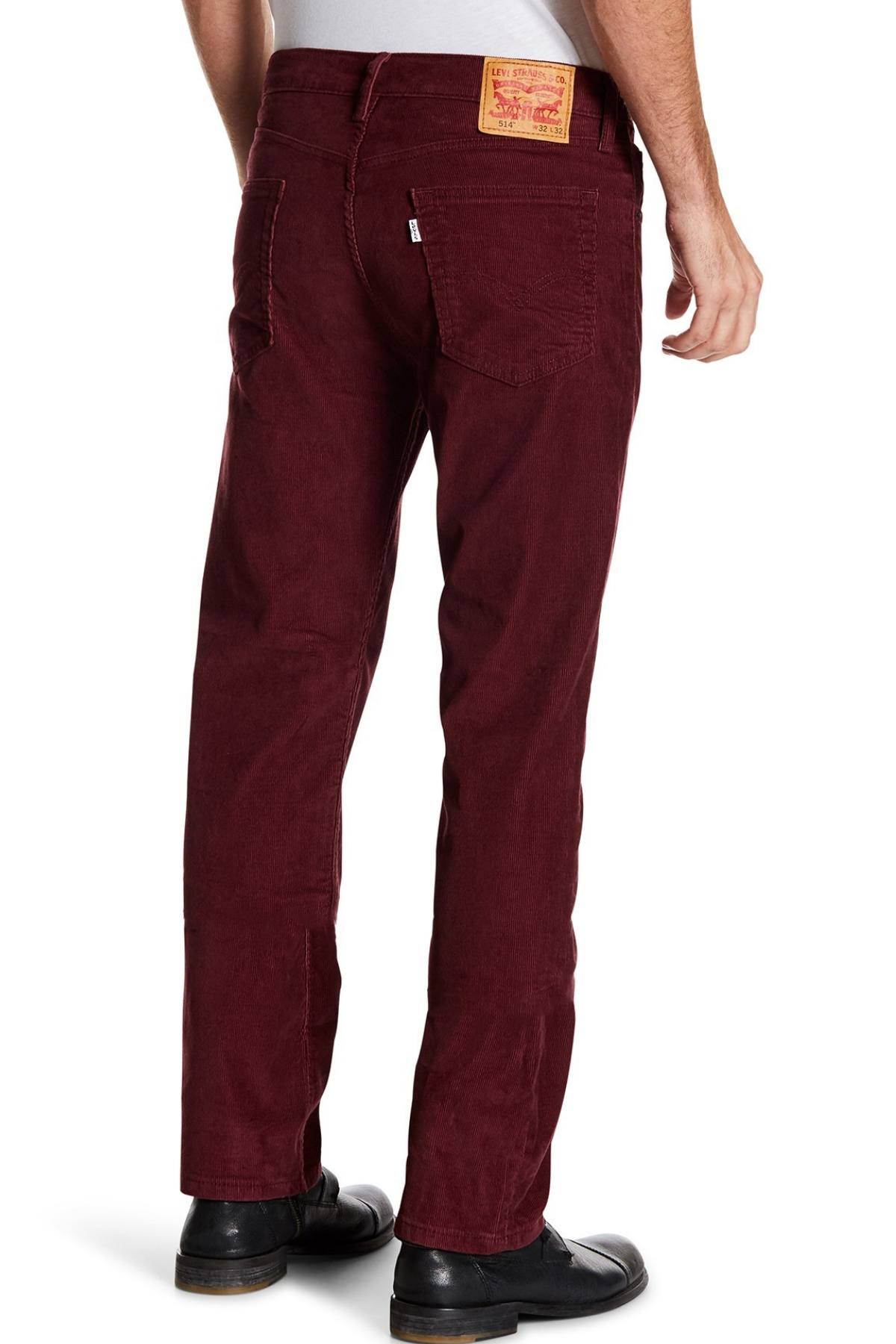 Levi's Merlot 514™ Straight-Fit Corduroy Bedford Pant