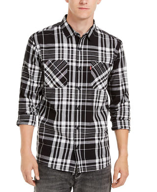 Levi's Noble Plaid Shirt Caviar