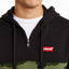 Levi's Patrick Camo Block Quarter-zip Hoodie Caviar