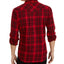 Levi's Plaid Flannel Shirt Crimson
