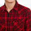 Levi's Plaid Flannel Shirt Crimson