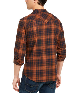 Levi's Plaid Flannel Shirt Tortoise Shell thumbnail 3