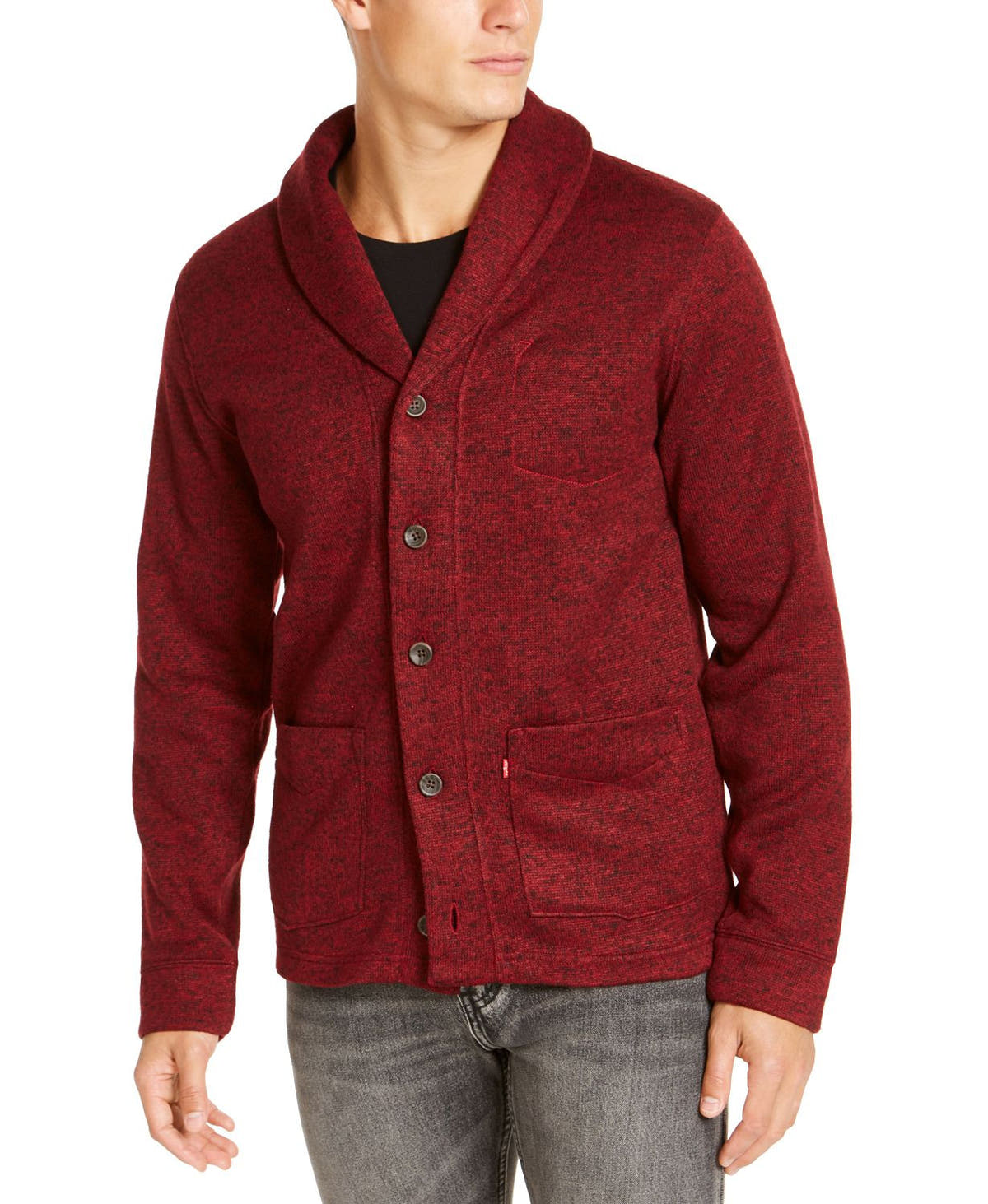 Levi's Rand Shawl-collar Cardigan Cabernet