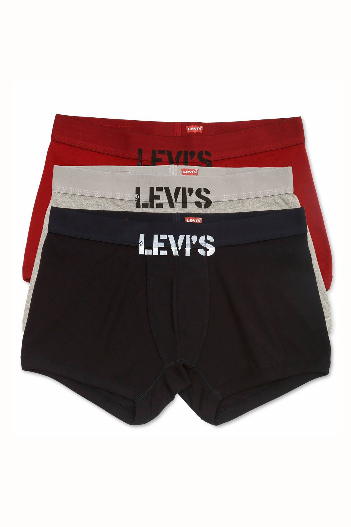 Levi's Red/Navy/Grey Trunk 3-Pack