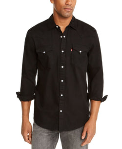Levi's Standard Barstow Western Long-sleeve Denim Shirt Onyx thumbnail 1
