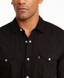 Levi's Standard Barstow Western Long-sleeve Denim Shirt Onyx thumbnail 3