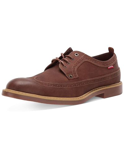 Levi's Tindal Ul Wingtip Oxfords Dark Tan