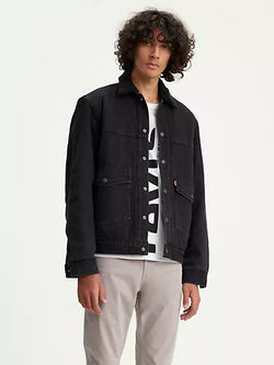 Levi's Unbasic Sherpa Trucker Jacket Ricky - Black thumbnail 1