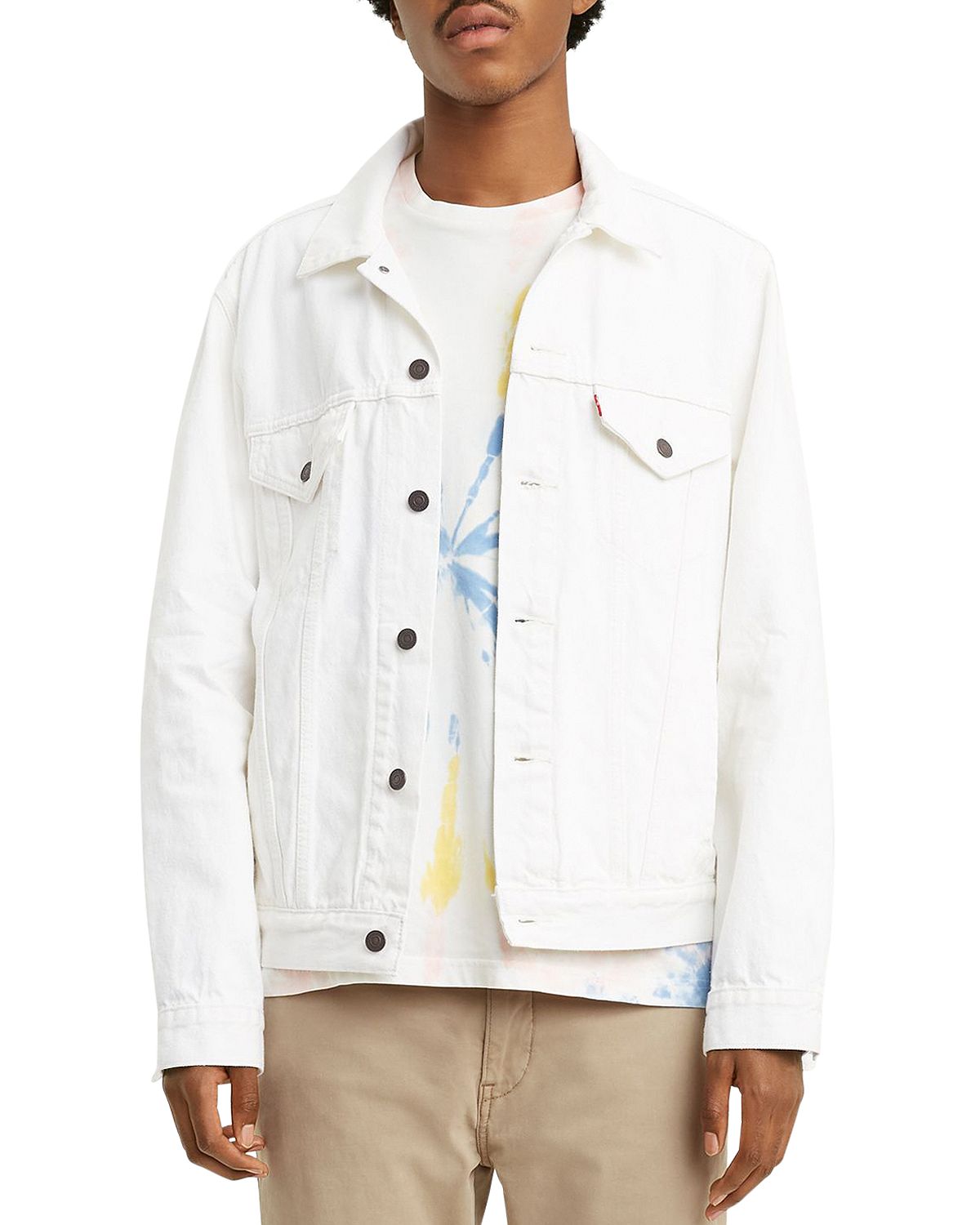 Levi's Vintage-look Denim Trucker Jacket V. White Out
