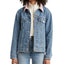 Levi's cotton Ex-boyfriend Corduroy-collar Denim Trucker Jacket Tucked In