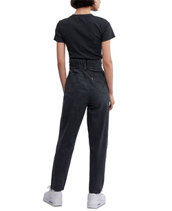 Levi's high-rise Paperbag-waist Tapered Cotton Jeans Dial It Bl thumbnail 2