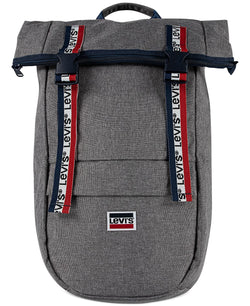 Levi's roll-top Logo Backpack Light Grey Heather thumbnail 1