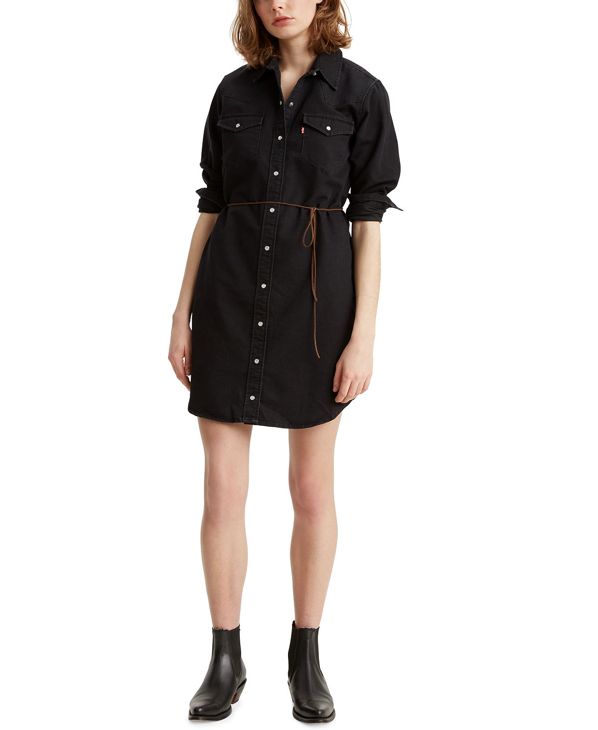 Levi's the Ultimate Western Shirtdress Black Rose