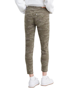 Levi's wo 720 Cropped Super-skinny Jeans Hypersoft Tamburitza Green Camo thumbnail 2