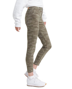 Levi's wo 720 Cropped Super-skinny Jeans Hypersoft Tamburitza Green Camo thumbnail 3