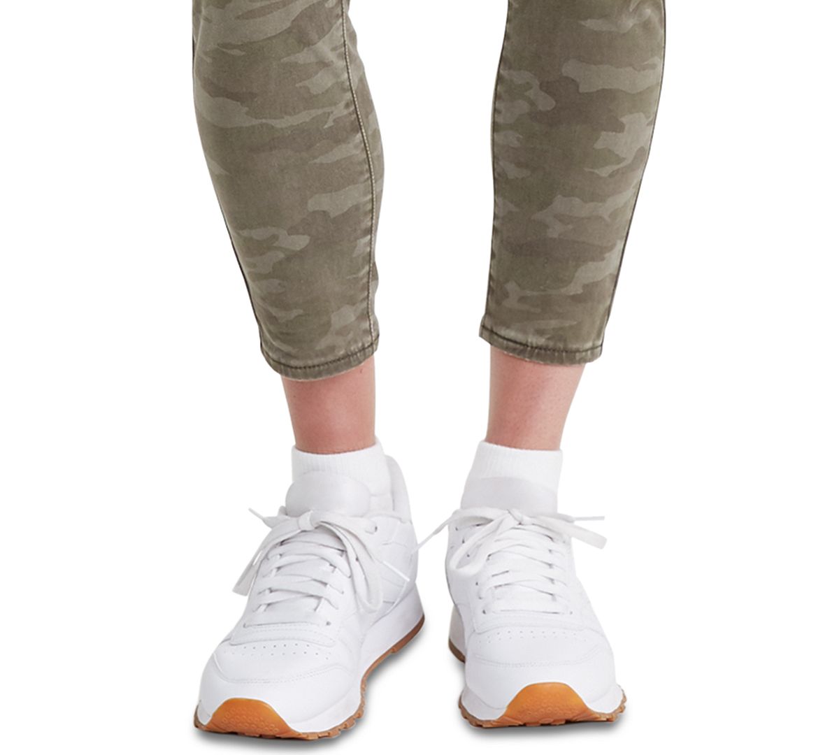 Levi's wo 720 Cropped Super-skinny Jeans Hypersoft Tamburitza Green Camo