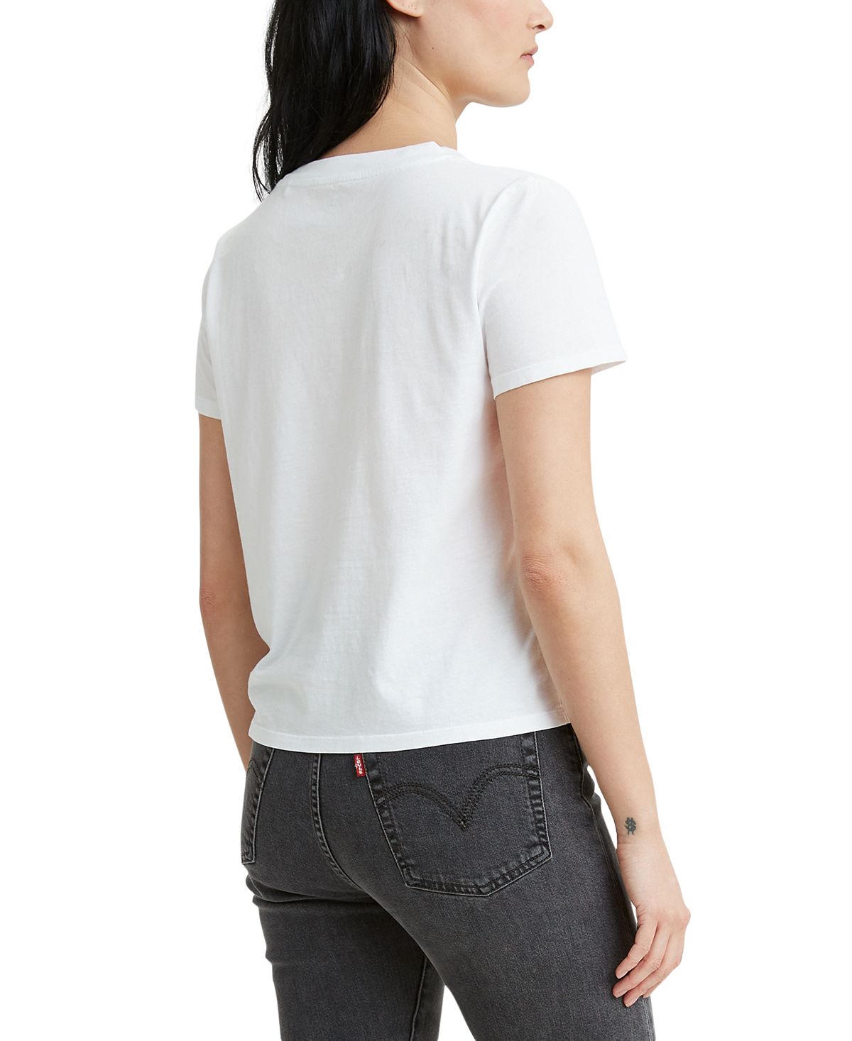 Levi's wo Graphic T-shirt Postcard Serif White+