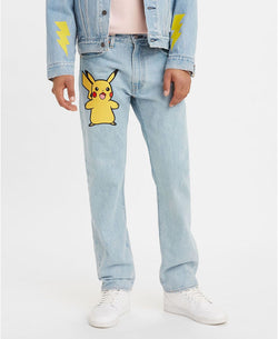 Levi's x Pokmon 551z Authentic Straight Jeans Pokemon Stone Blue thumbnail 1