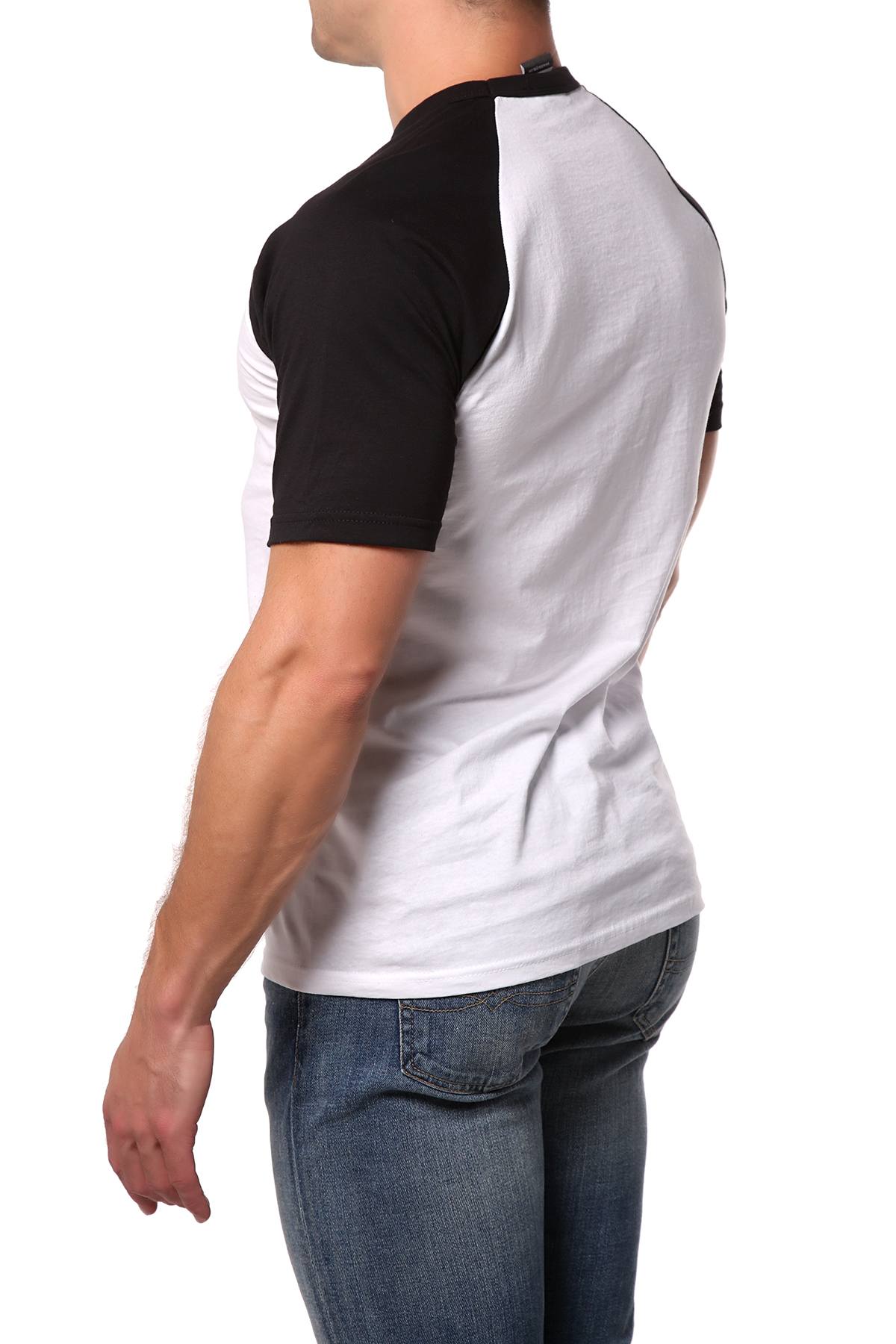 Lick Black Cotton Contrast Tee