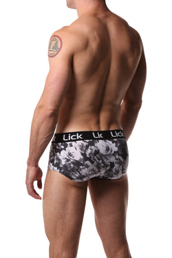 Lick Black & White Floral Hipster Brief thumbnail 2