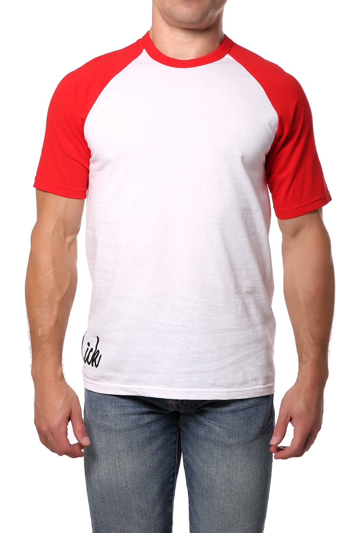 Lick Red Cotton Contrast Tee