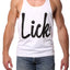 Lick White Graphic Tank
